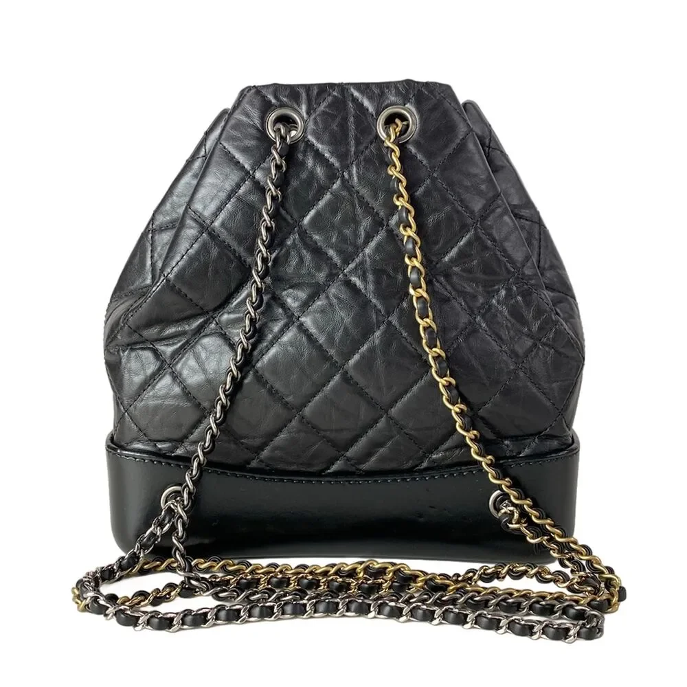 Chanel Gabrielle de Chanel Backpack A94485 Aged Calfskin Calf Skin